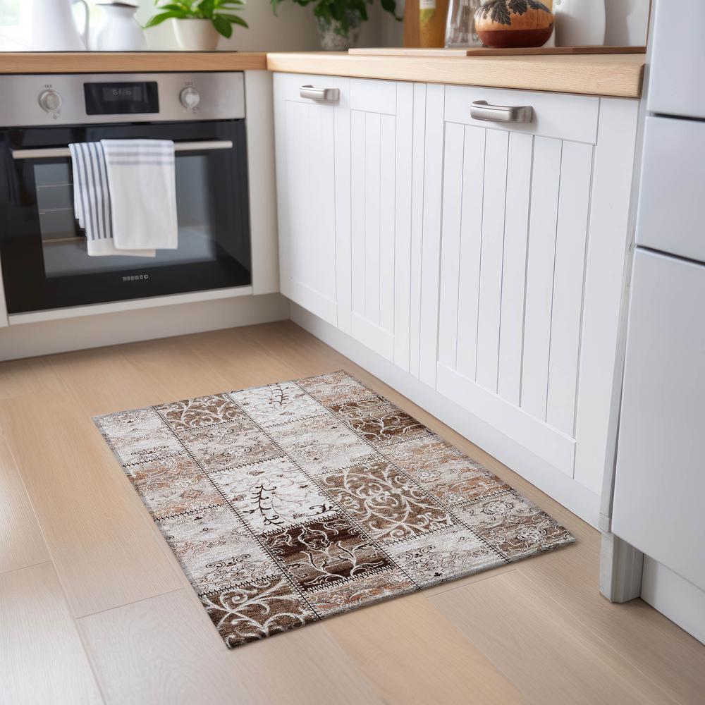 Chantille ACN566 Brown 1'8" x 2'6" Rug. Picture 6