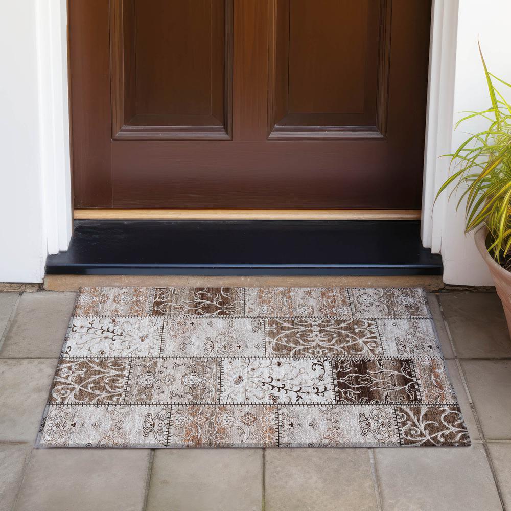 Chantille ACN566 Brown 1'8" x 2'6" Rug. Picture 7