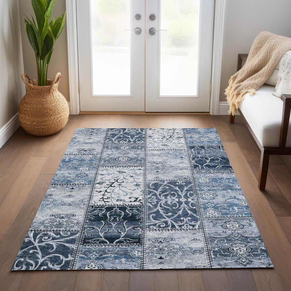 Chantille ACN566 Blue 2'6" x 3'10" Rug. Picture 7