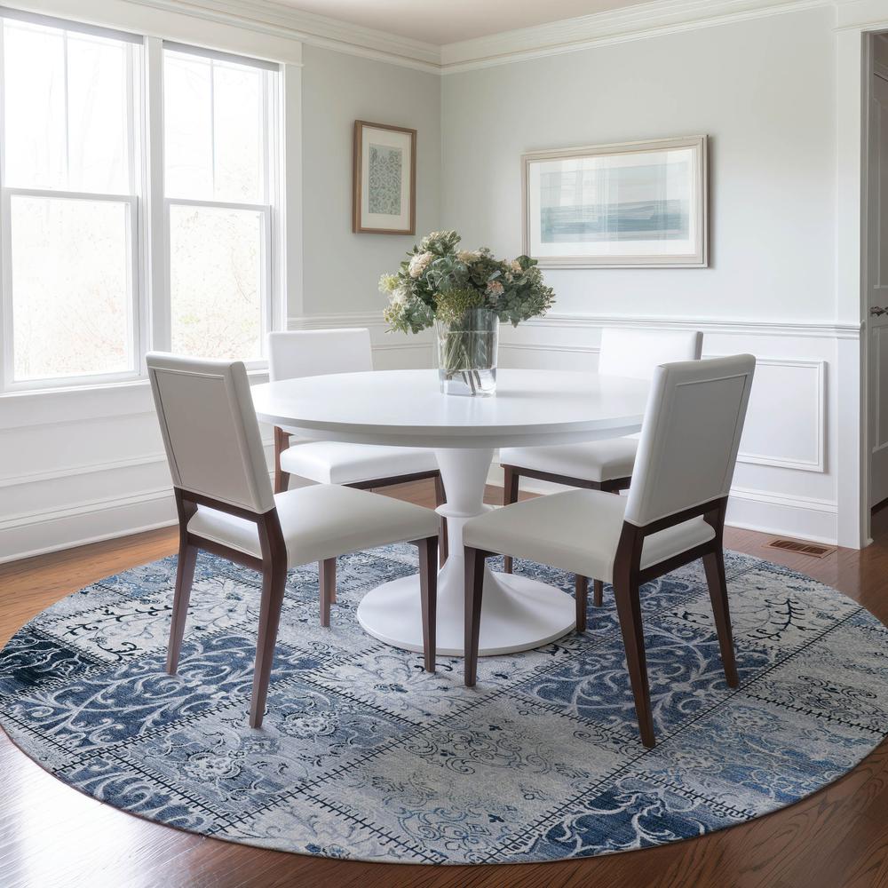 Chantille ACN566 Blue 8' x 8' Rug. Picture 6