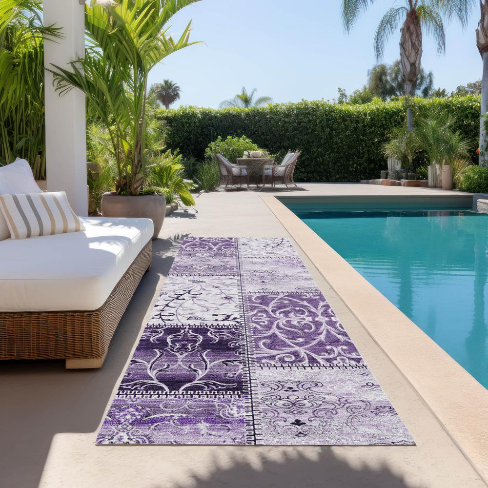 Chantille ACN566 Purple 2'3" x 7'6" Rug. Picture 7