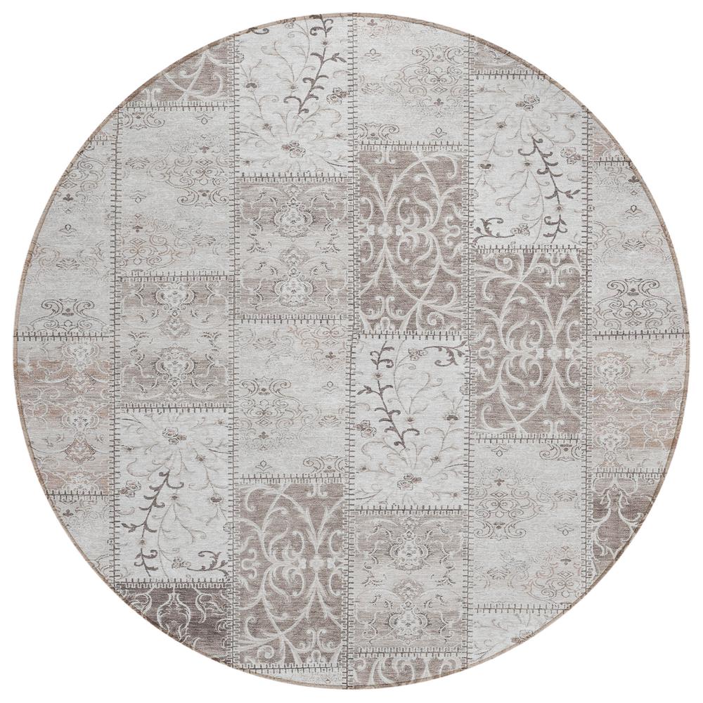 Chantille ACN566 Brown 8' x 8' Rug. Picture 1