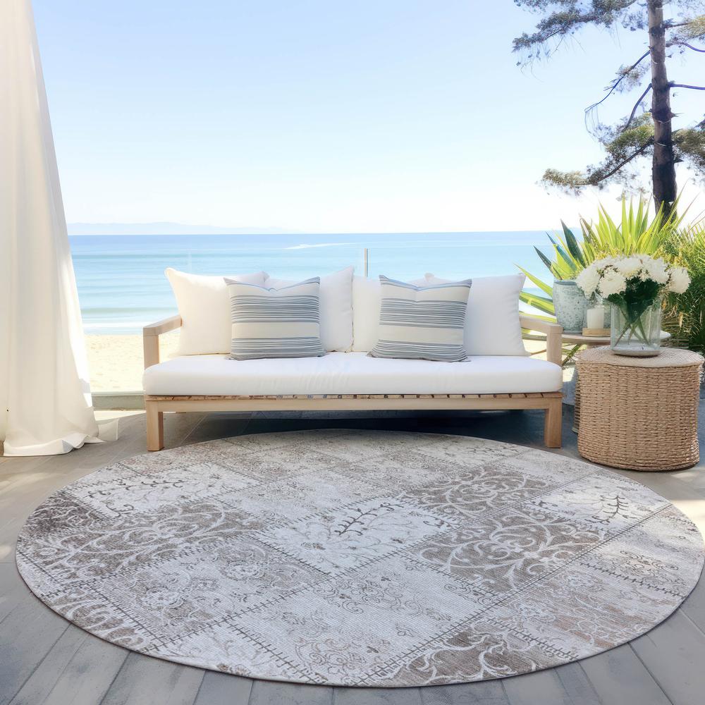 Chantille ACN566 Brown 8' x 8' Rug. Picture 7
