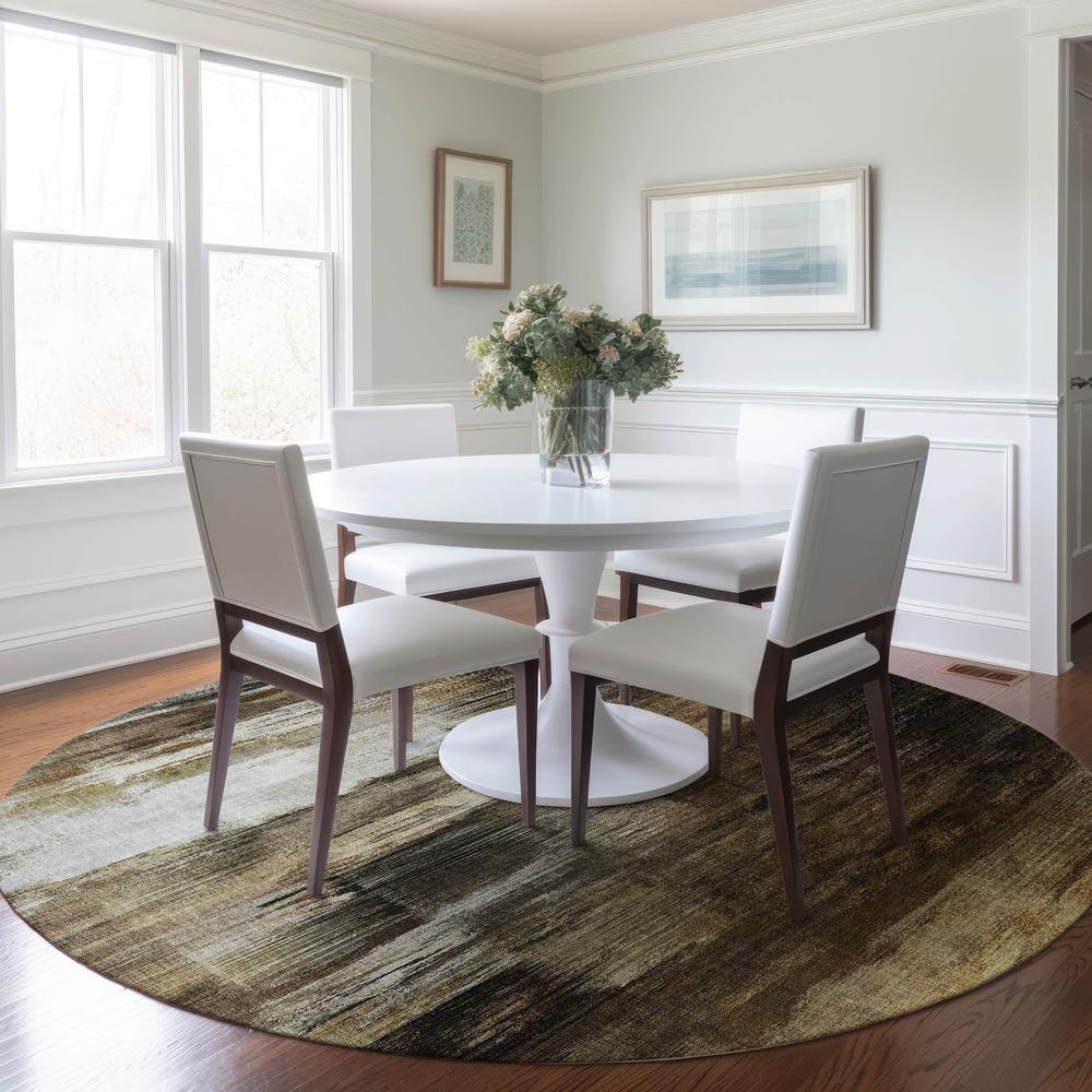 Chantille ACN567 Brown 8' x 8' Rug. Picture 6