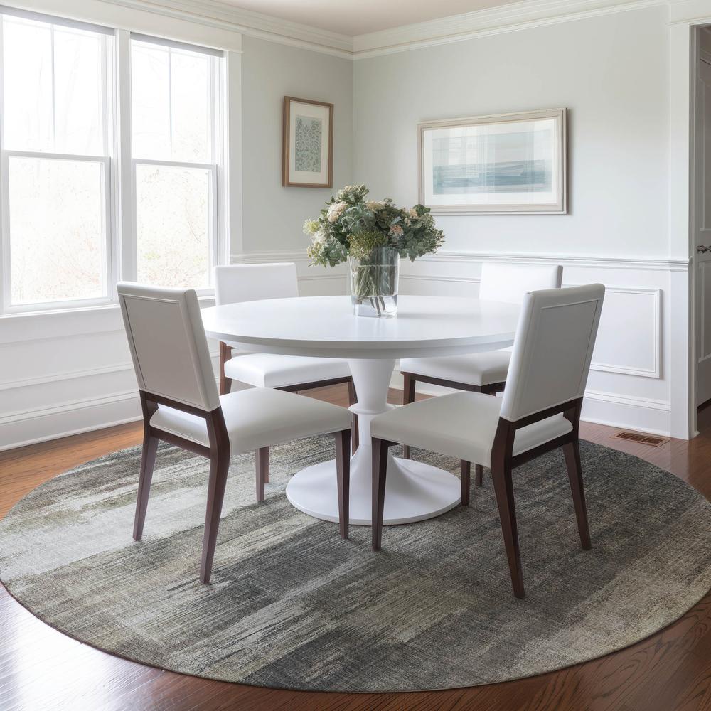 Chantille ACN567 Brown 8' x 8' Rug. Picture 6