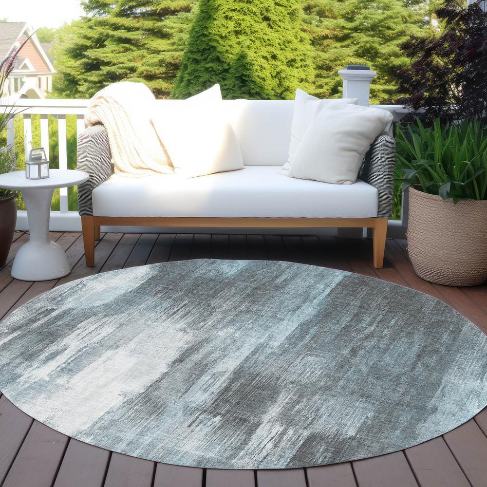 Chantille ACN567 Teal 8' x 8' Rug. Picture 7