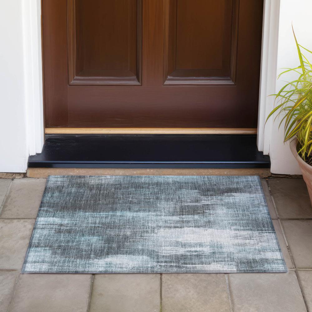 Chantille ACN567 Teal 1'8" x 2'6" Rug. Picture 7