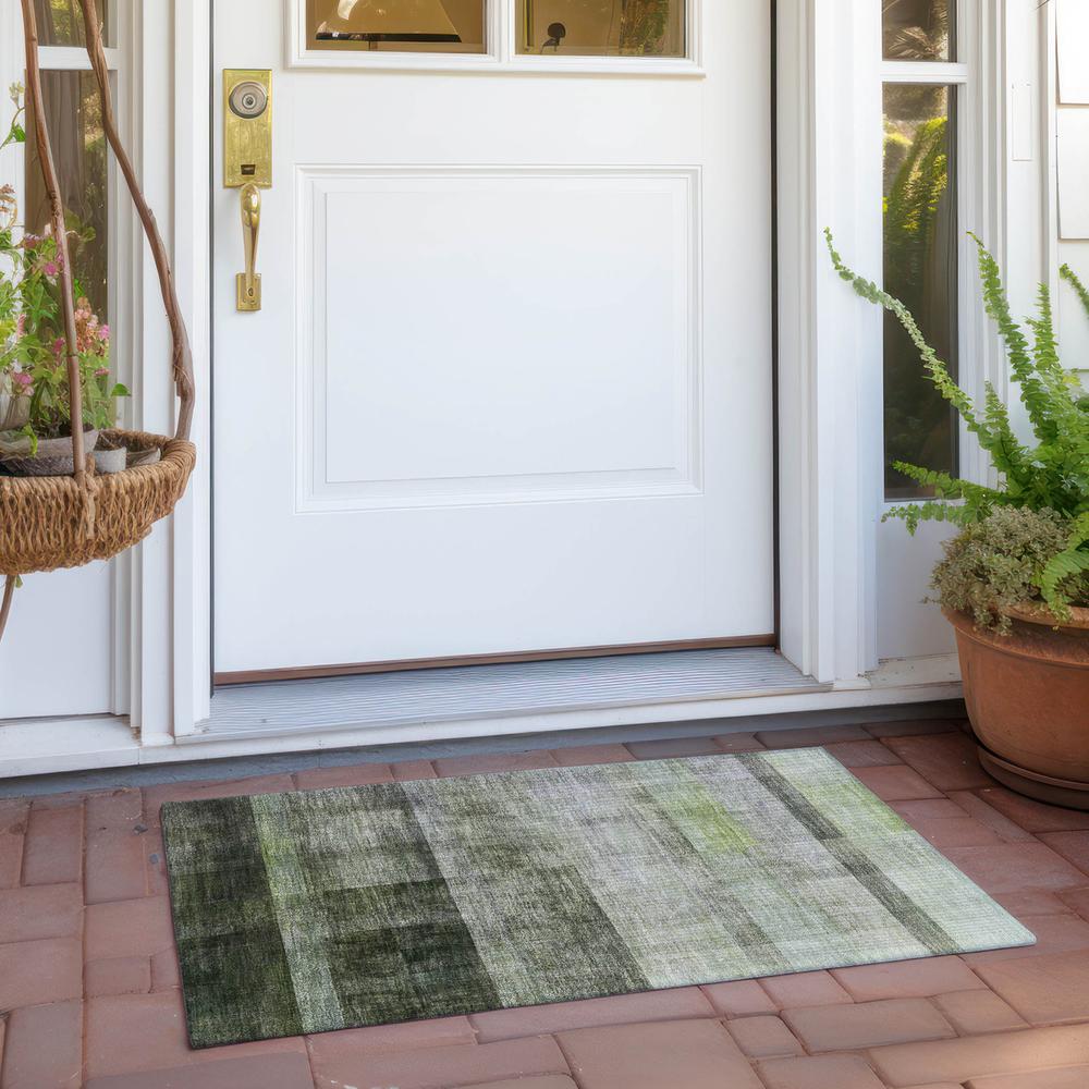 Chantille ACN568 Green 1'8" x 2'6" Rug. Picture 7