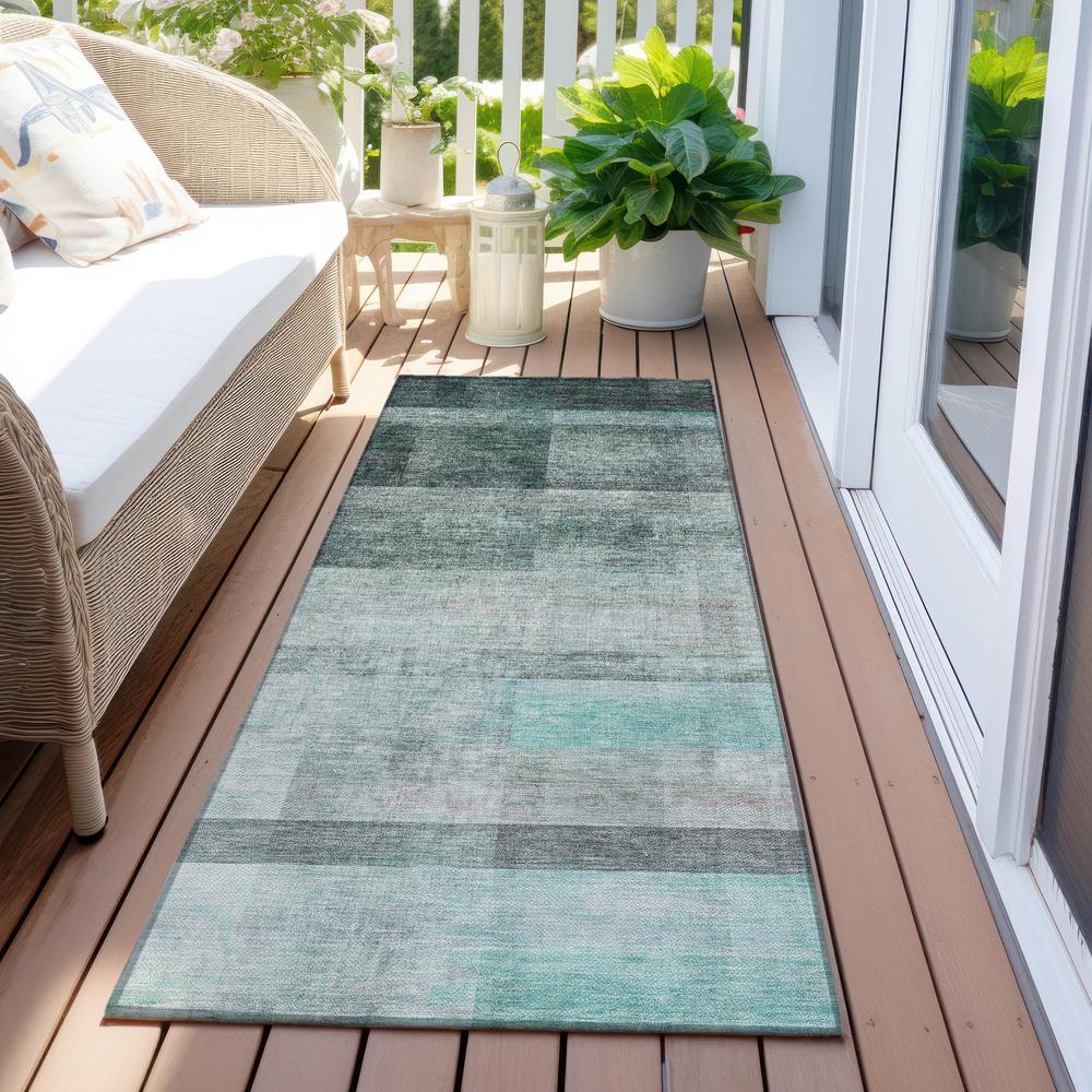 Chantille ACN568 Teal 2'3" x 7'6" Rug. Picture 7