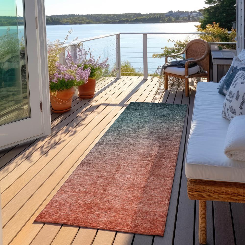 Chantille ACN569 Teal 2'3" x 7'6" Rug. Picture 7