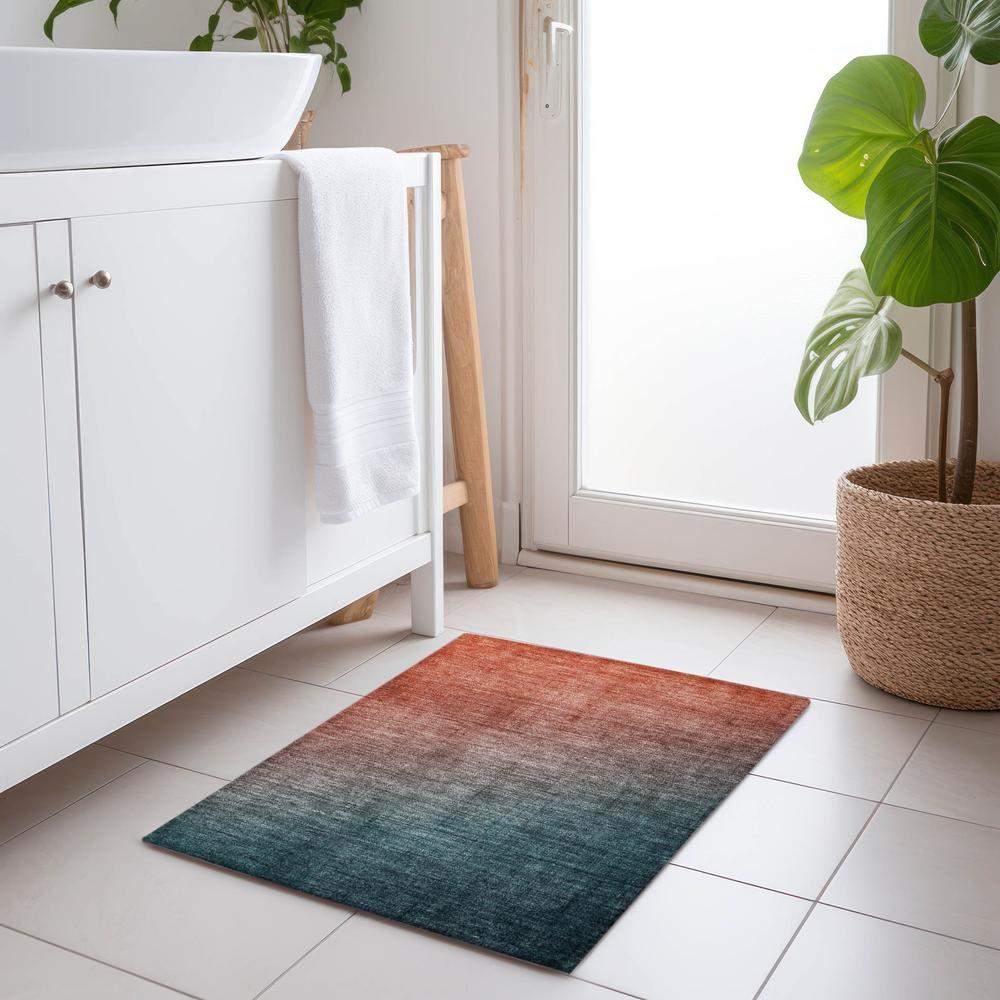 Chantille ACN569 Teal 1'8" x 2'6" Rug. Picture 6