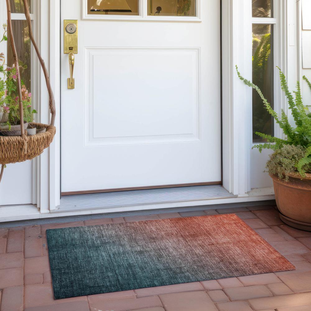 Chantille ACN569 Teal 1'8" x 2'6" Rug. Picture 7