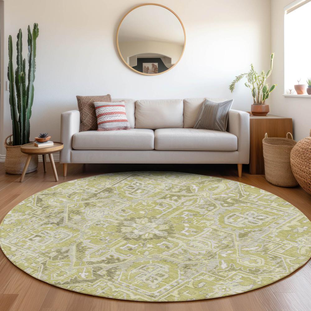 Chantille ACN570 Green 8' x 8' Rug. Picture 6