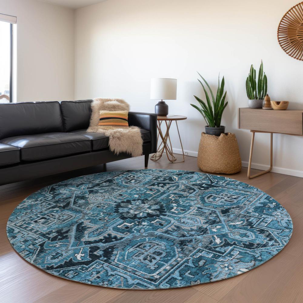 Chantille ACN570 Blue 8' x 8' Rug. Picture 7