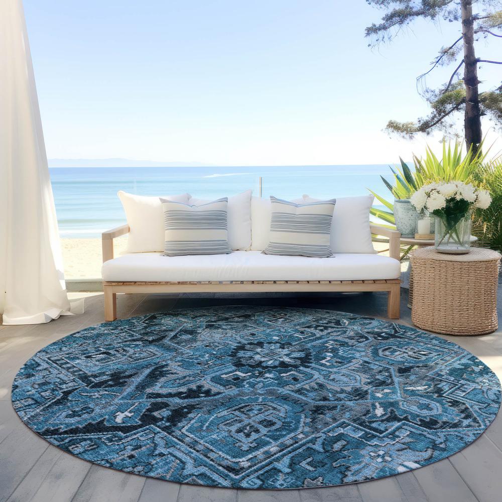 Chantille ACN570 Blue 8' x 8' Rug. Picture 8