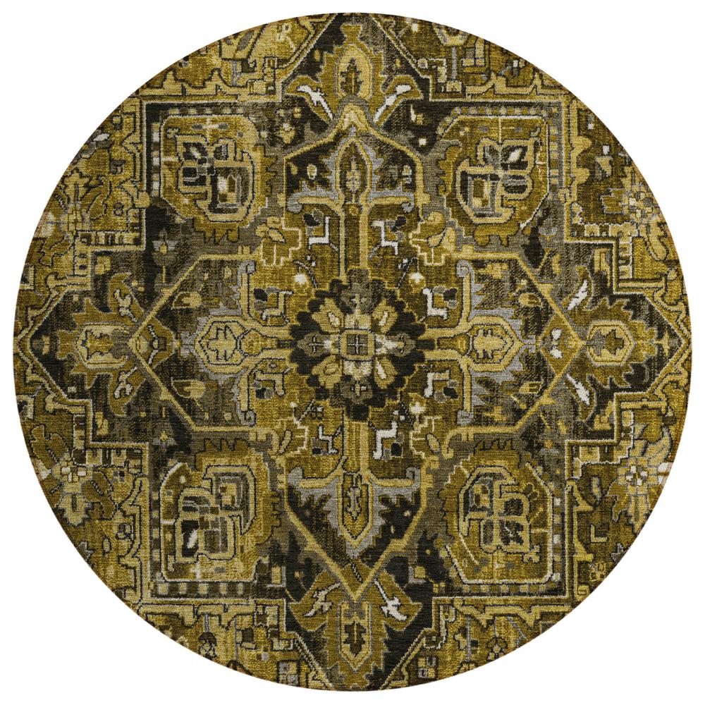Chantille ACN570 Brown 8' x 8' Rug. Picture 1