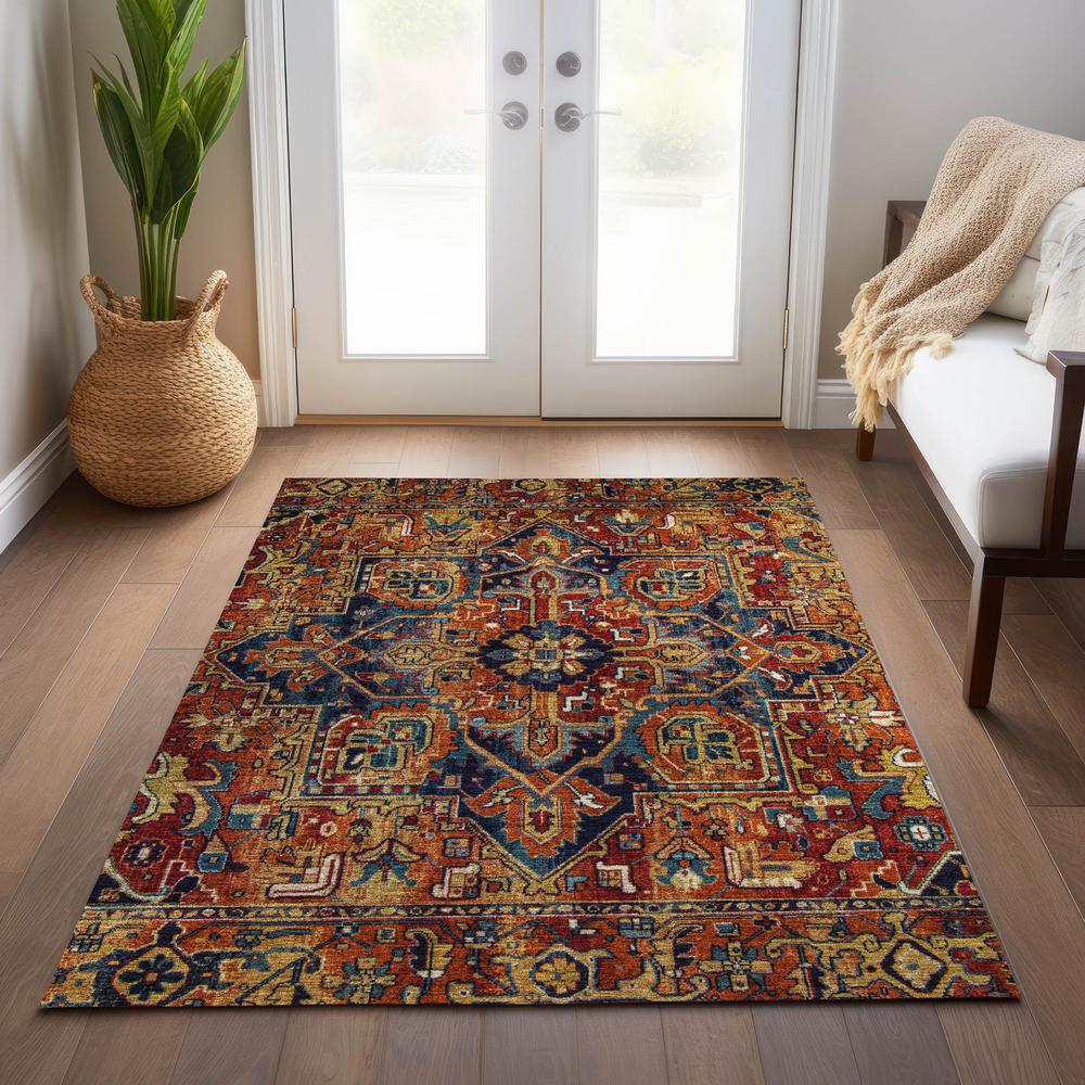 Chantille ACN570 Orange 2'6" x 3'10" Rug. Picture 7