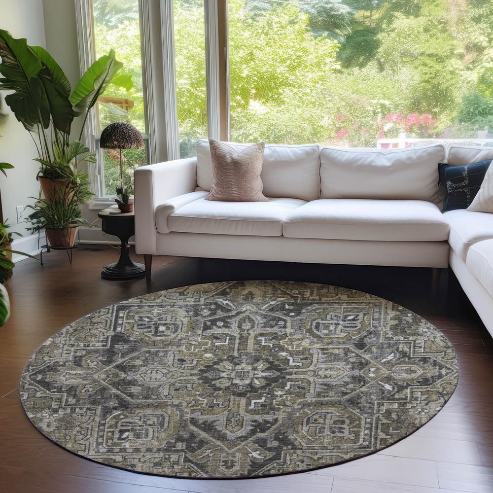 Chantille ACN570 Brown 8' x 8' Rug. Picture 6
