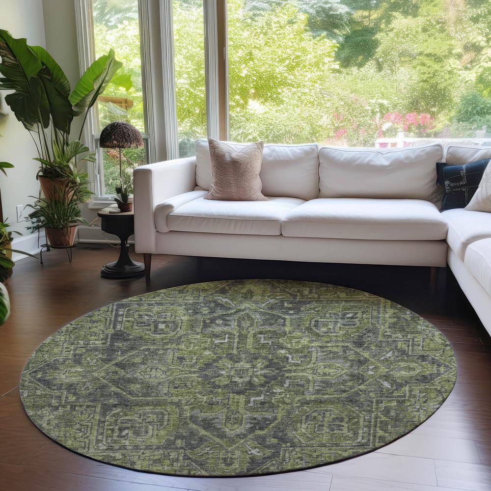 Chantille ACN571 Green 8' x 8' Rug. Picture 6