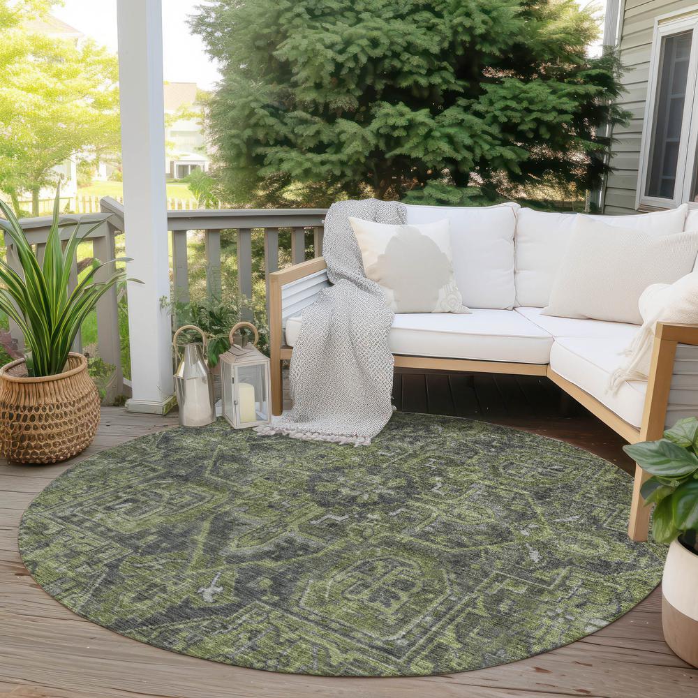 Chantille ACN571 Green 8' x 8' Rug. Picture 7