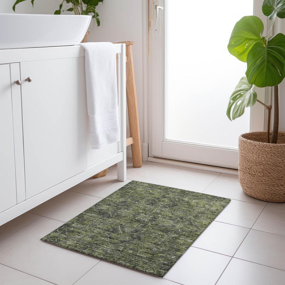 Chantille ACN571 Green 1'8" x 2'6" Rug. Picture 6