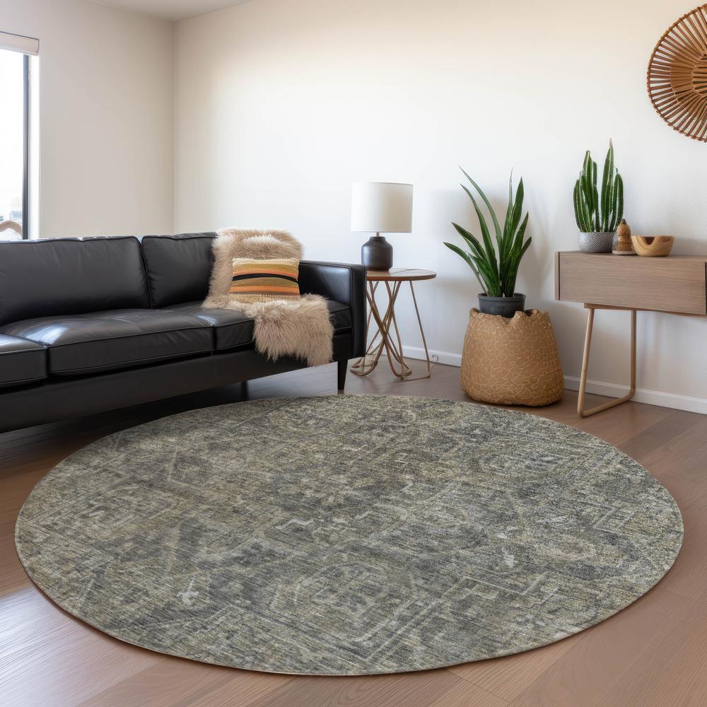 Chantille ACN571 Brown 8' x 8' Rug. Picture 6