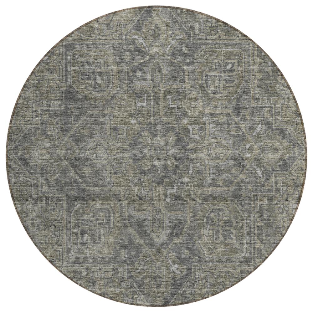 Chantille ACN571 Brown 8' x 8' Rug. Picture 1