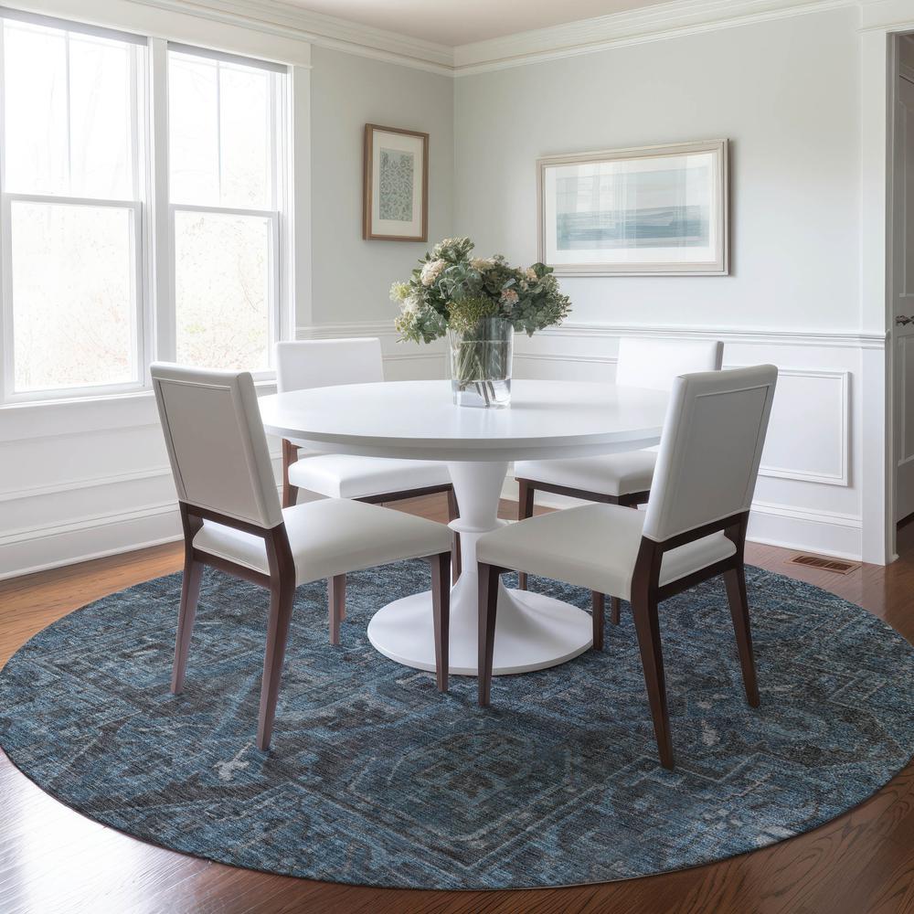 Chantille ACN571 Blue 8' x 8' Rug. Picture 6
