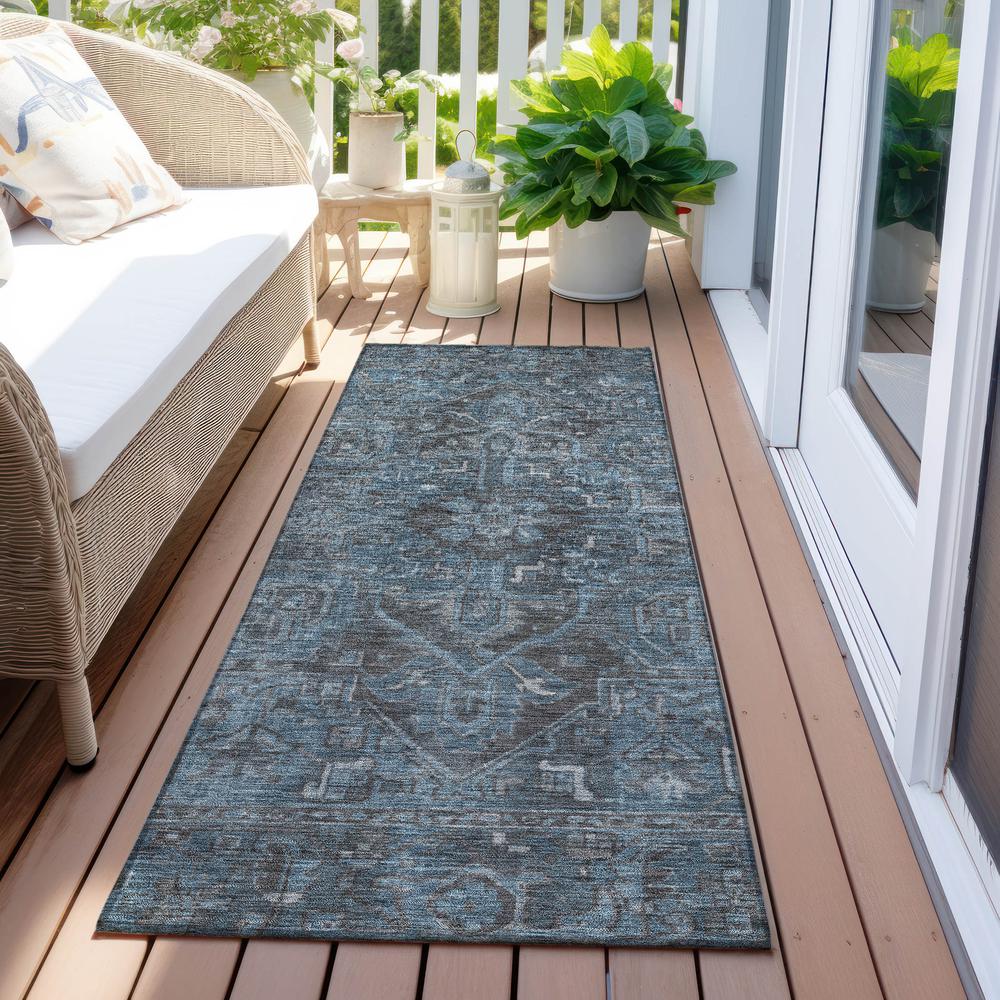 Chantille ACN571 Blue 2'3" x 7'6" Rug. Picture 7