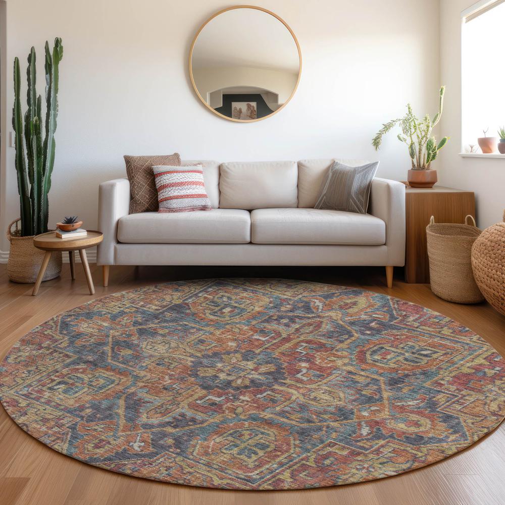 Chantille ACN571 Red 8' x 8' Rug. Picture 6
