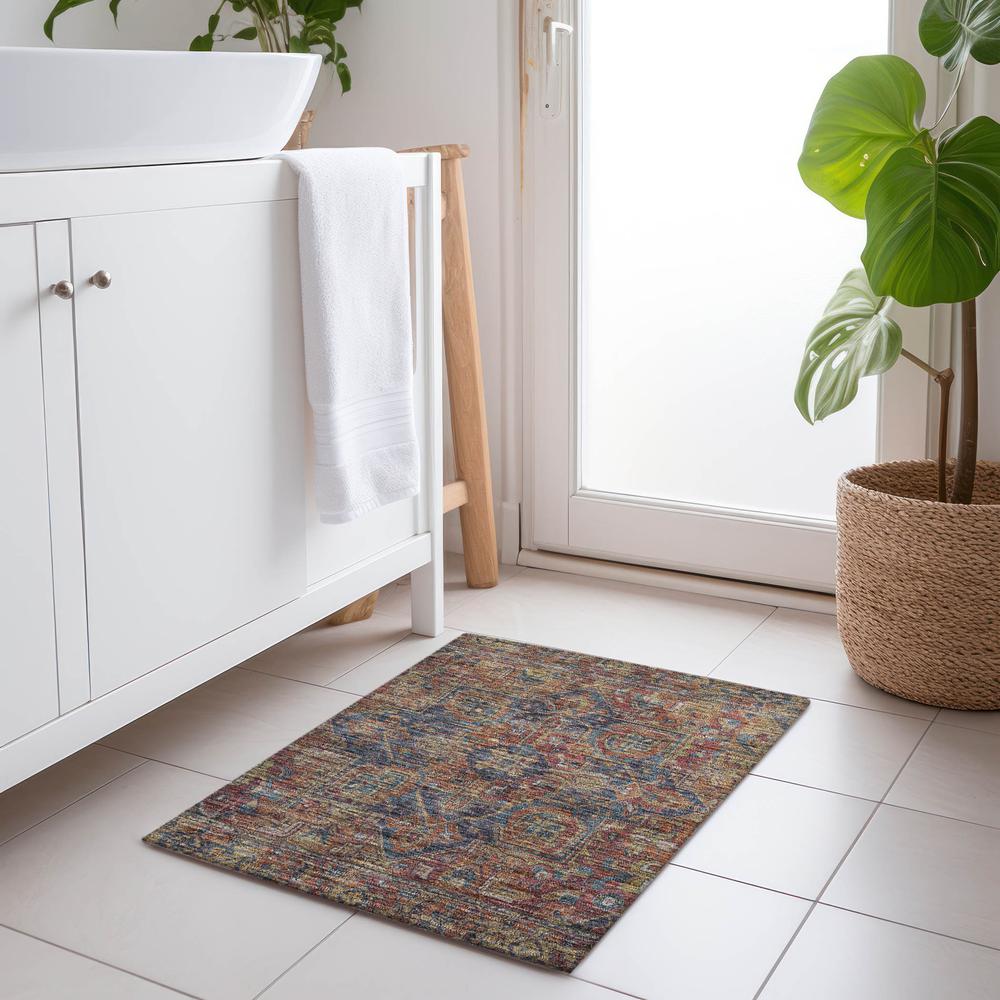 Chantille ACN571 Red 1'8" x 2'6" Rug. Picture 6