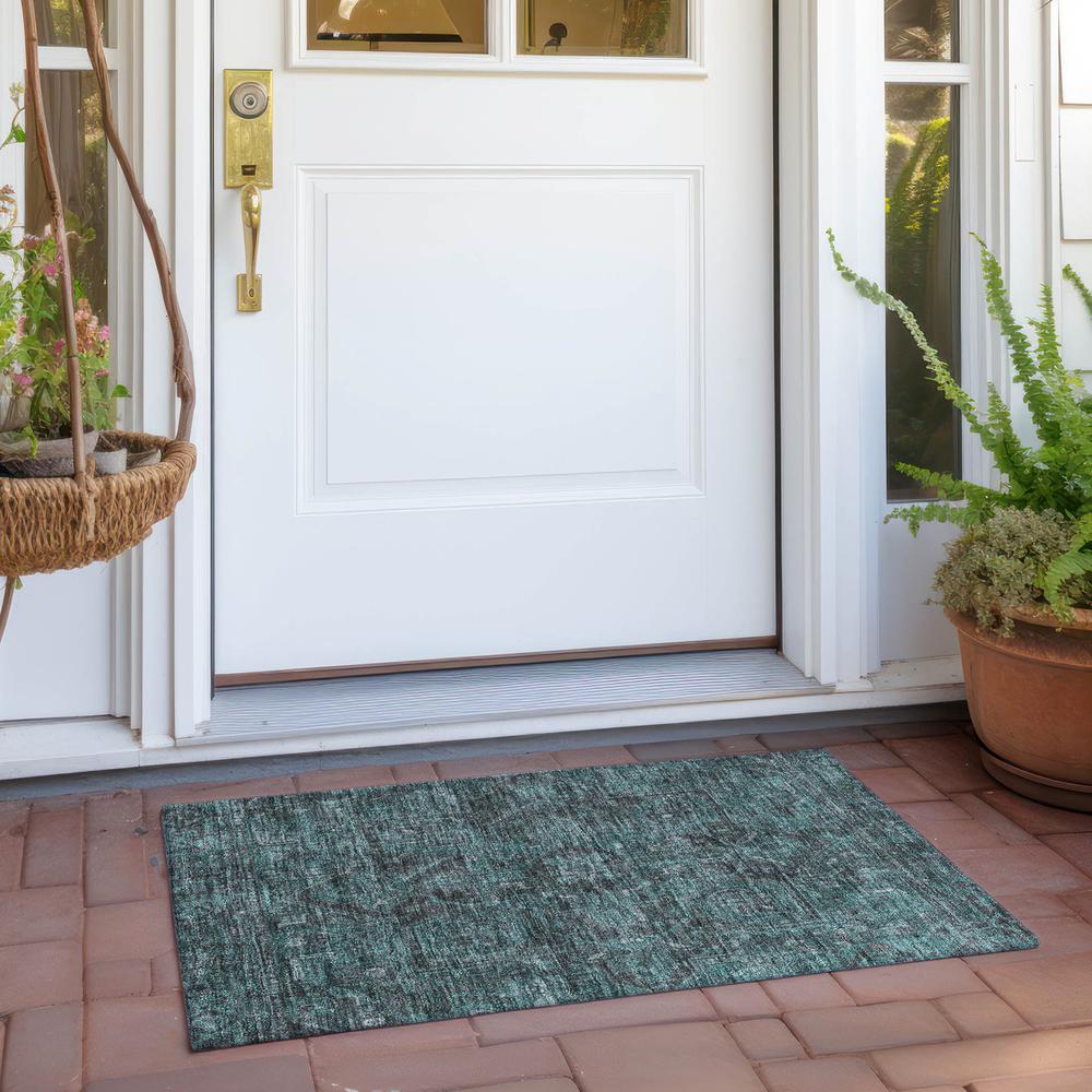 Chantille ACN571 Teal 1'8" x 2'6" Rug. Picture 7