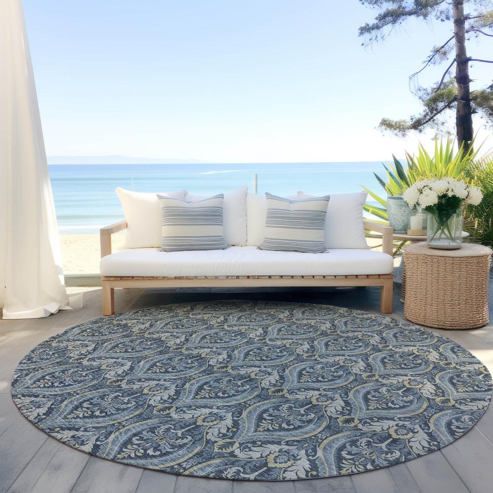 Chantille ACN572 Blue 8' x 8' Rug. Picture 7