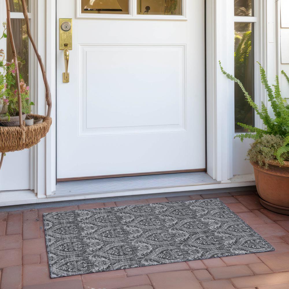 Chantille ACN572 Gray 1'8" x 2'6" Rug. Picture 7