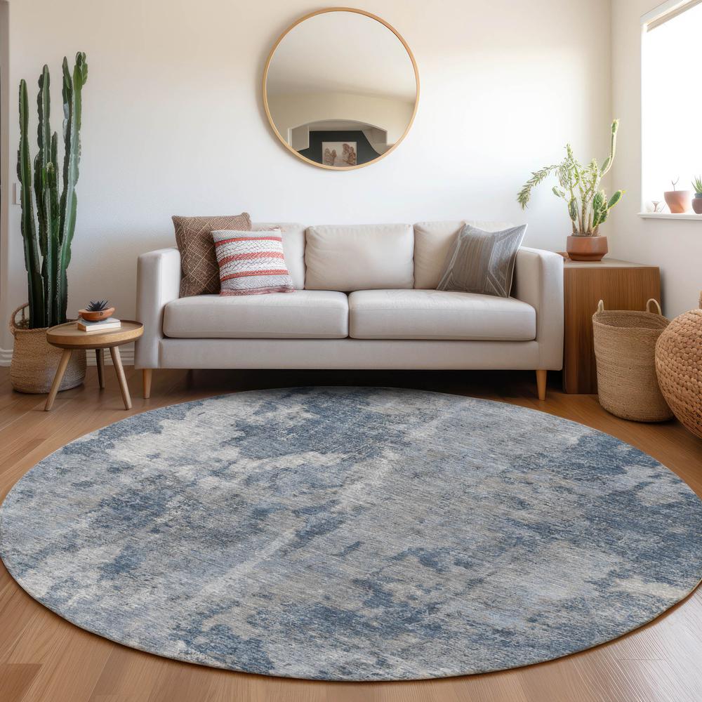 Chantille ACN573 Blue 8' x 8' Rug. Picture 6