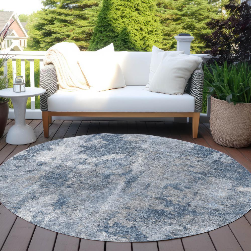 Chantille ACN573 Blue 8' x 8' Rug. Picture 7