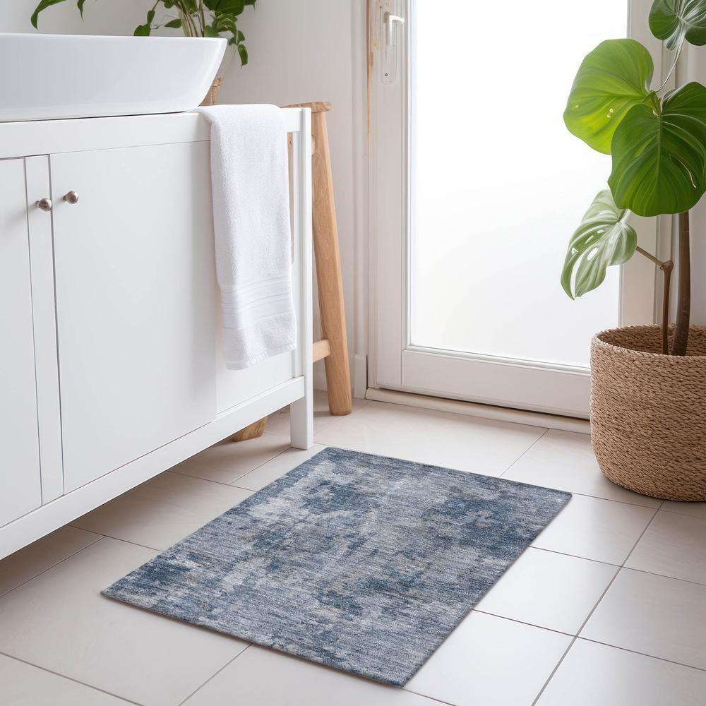 Chantille ACN573 Blue 1'8" x 2'6" Rug. Picture 6