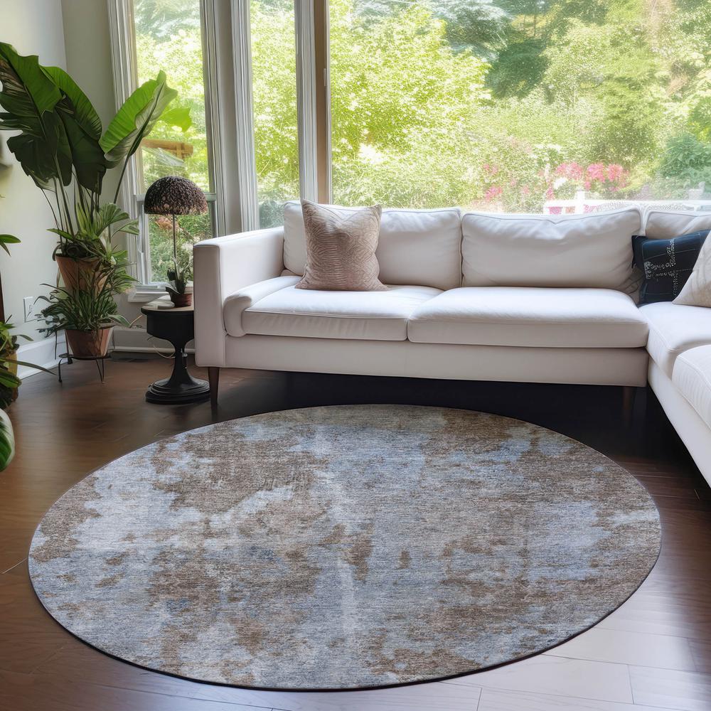 Chantille ACN573 Brown 8' x 8' Rug. Picture 6