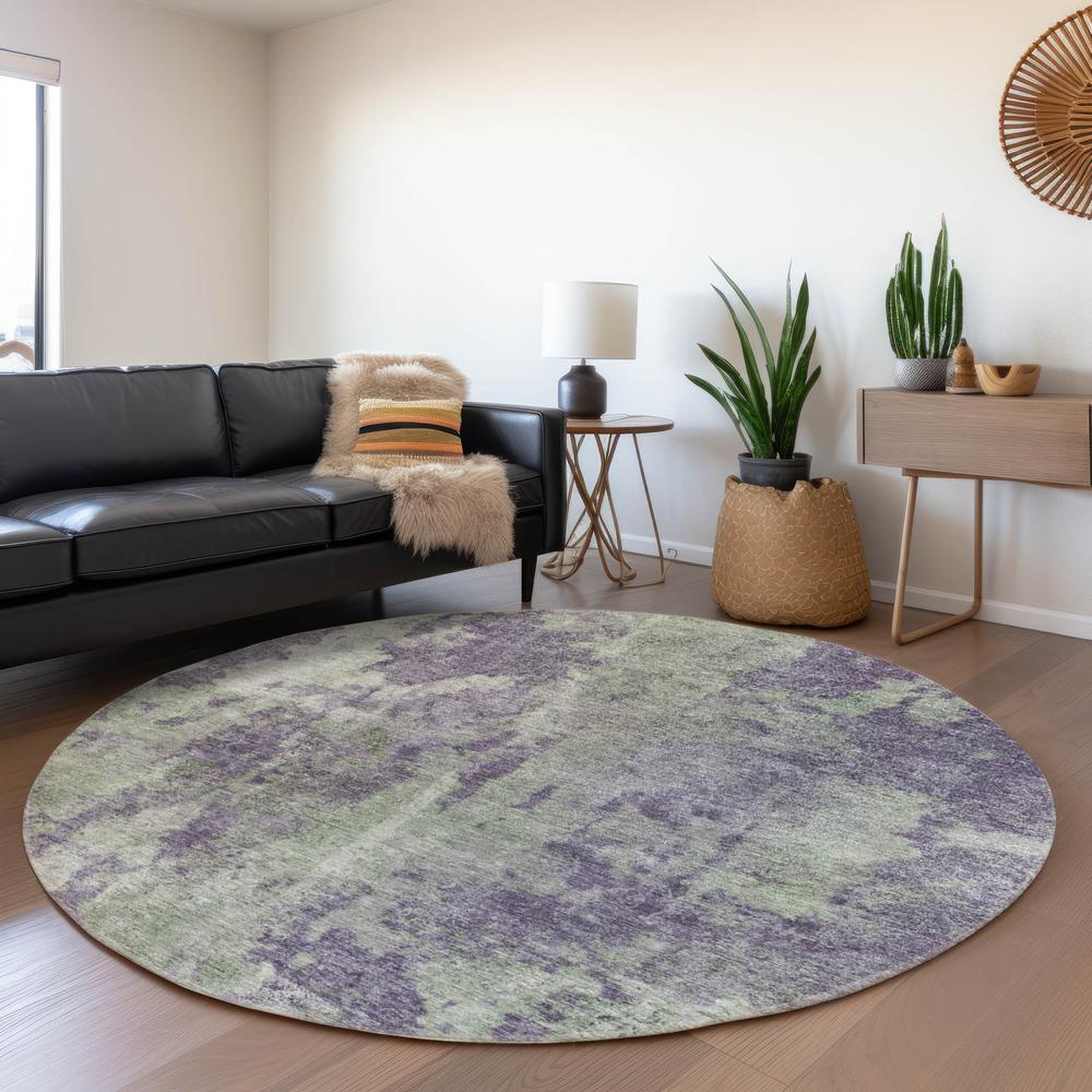 Chantille ACN573 Purple 8' x 8' Rug. Picture 6
