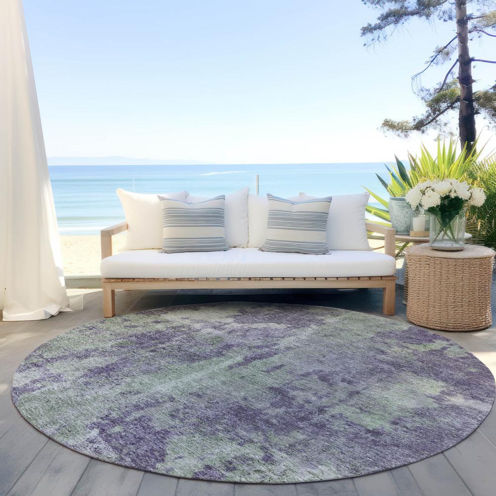 Chantille ACN573 Purple 8' x 8' Rug. Picture 7