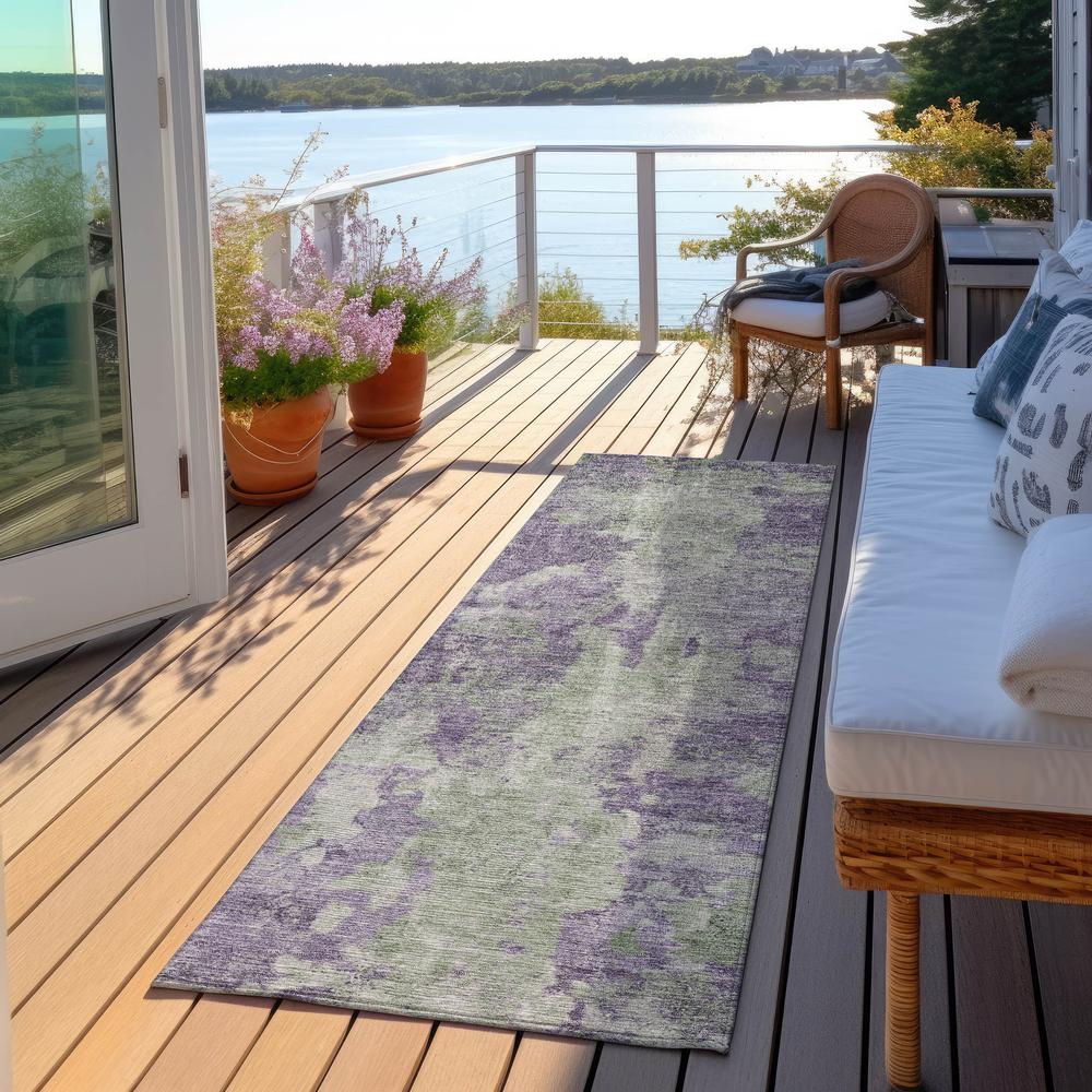 Chantille ACN573 Purple 2'3" x 7'6" Rug. Picture 7