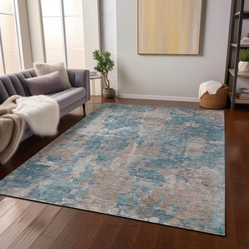 Chantille ACN573 Teal 2'6" x 3'10" Rug. Picture 8