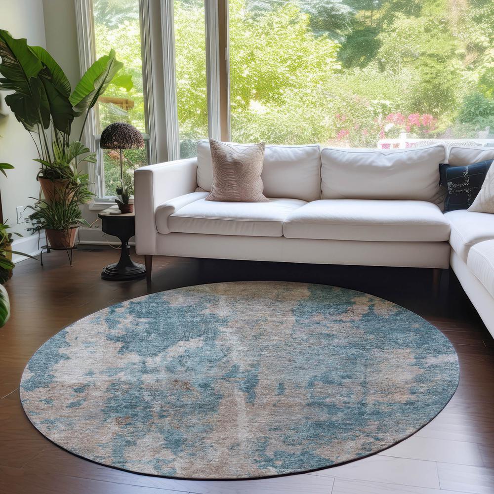 Chantille ACN573 Teal 8' x 8' Rug. Picture 6