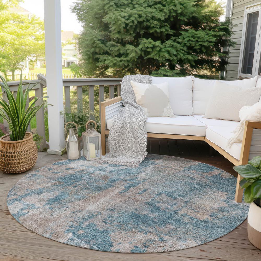 Chantille ACN573 Teal 8' x 8' Rug. Picture 7