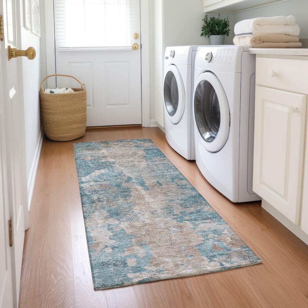 Chantille ACN573 Teal 2'3" x 7'6" Rug. Picture 6