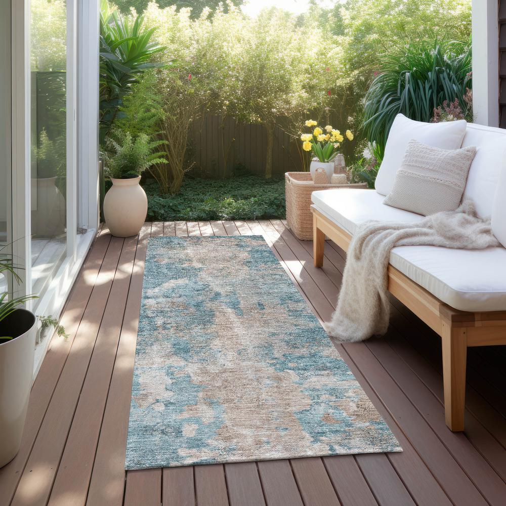 Chantille ACN573 Teal 2'3" x 7'6" Rug. Picture 7