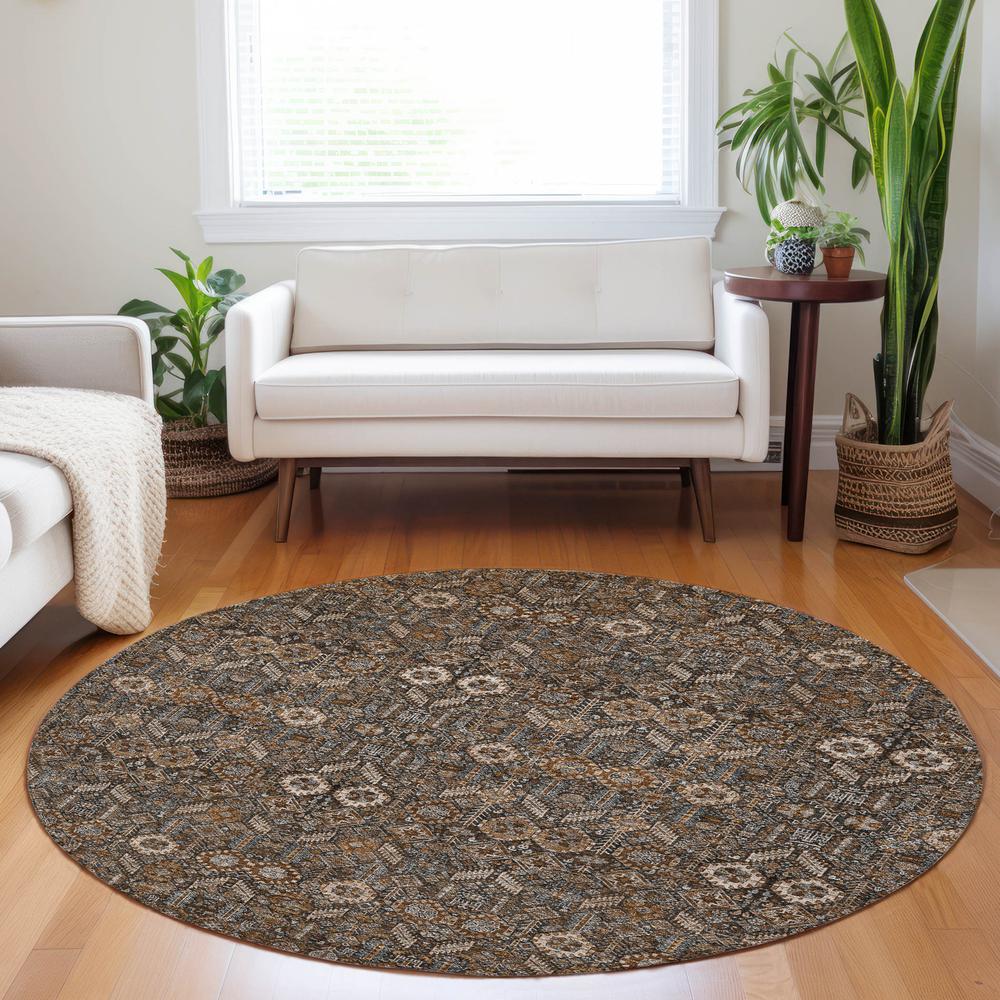 Chantille ACN574 Brown 8' x 8' Rug. Picture 6