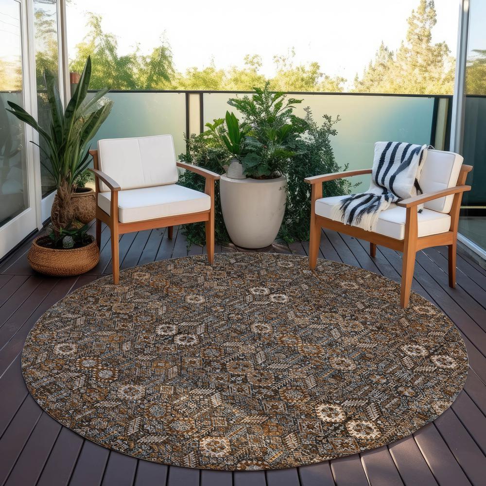 Chantille ACN574 Brown 8' x 8' Rug. Picture 7