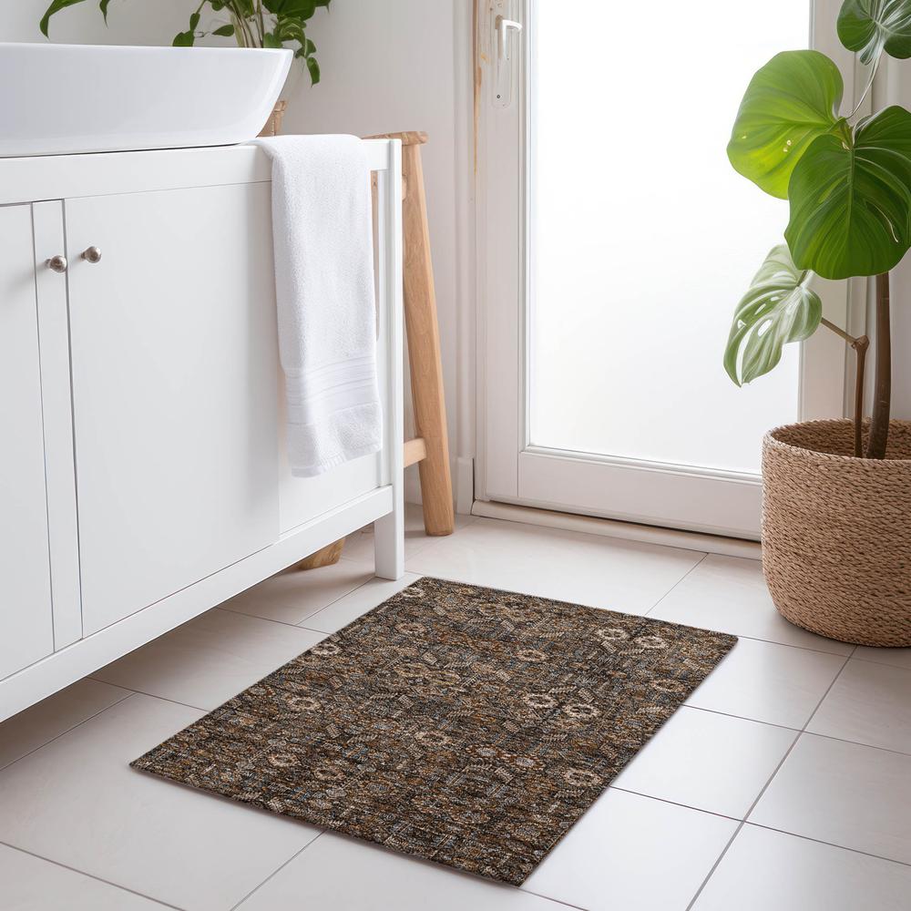 Chantille ACN574 Brown 1'8" x 2'6" Rug. Picture 6