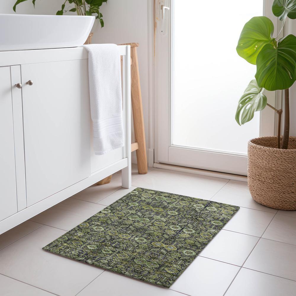 Chantille ACN574 Green 1'8" x 2'6" Rug. Picture 7